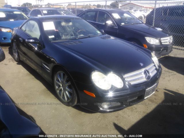 WDBSK71F67F126173 - 2007 MERCEDES-BENZ SL 550 BLACK photo 1