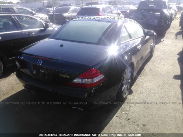 WDBSK71F67F126173 - 2007 MERCEDES-BENZ SL 550 BLACK photo 4