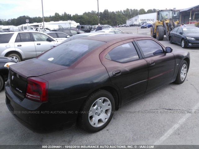 2B3KA43G56H162640 - 2006 DODGE CHARGER SE/SXT BURGUNDY photo 4