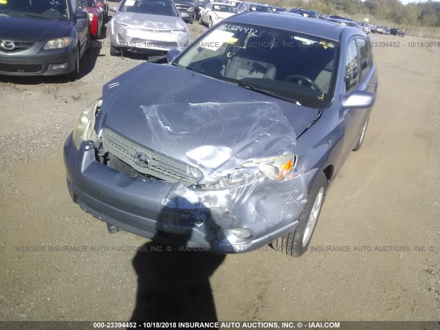 2T1KR30E76C564397 - 2006 TOYOTA COROLLA MATRIX XR BLUE photo 2