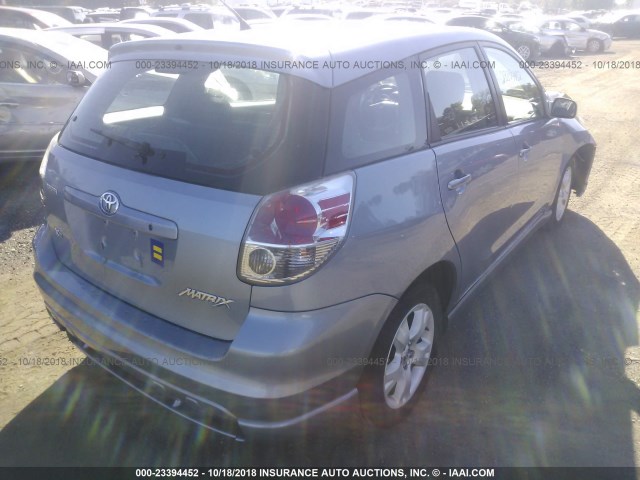 2T1KR30E76C564397 - 2006 TOYOTA COROLLA MATRIX XR BLUE photo 4