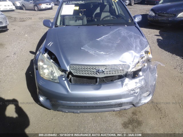 2T1KR30E76C564397 - 2006 TOYOTA COROLLA MATRIX XR BLUE photo 6