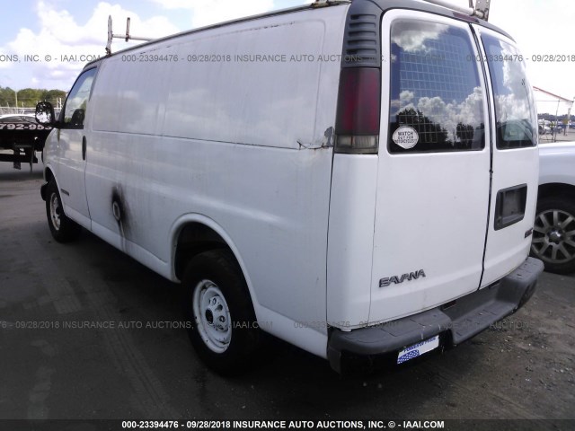 1GTGG25W0Y1106344 - 2000 GMC SAVANA G2500 WHITE photo 3