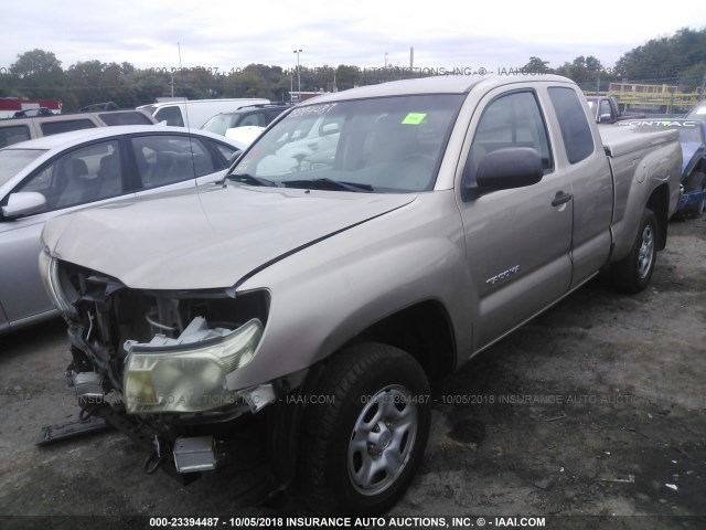 5TETX22N57Z337318 - 2007 TOYOTA TACOMA ACCESS CAB Qızıl foto 2