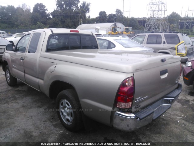 5TETX22N57Z337318 - 2007 TOYOTA TACOMA ACCESS CAB Qızıl foto 3