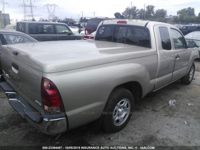 5TETX22N57Z337318 - 2007 TOYOTA TACOMA ACCESS CAB Qızıl foto 4