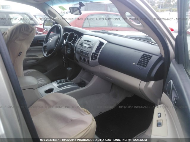 5TETX22N57Z337318 - 2007 TOYOTA TACOMA ACCESS CAB Qızıl foto 5