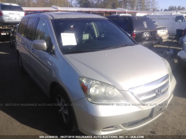 5FNRL38845B097531 - 2005 HONDA ODYSSEY TOURING SILVER photo 1