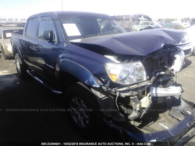 3TMJU62N95M007313 - 2005 TOYOTA TACOMA DOUBLE CAB PRERUNNER BLUE photo 1