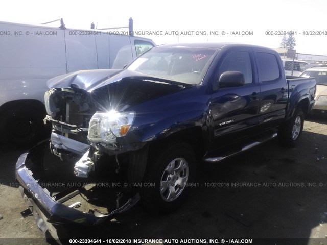 3TMJU62N95M007313 - 2005 TOYOTA TACOMA DOUBLE CAB PRERUNNER BLUE photo 2