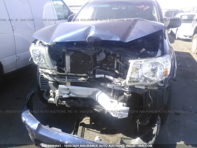 3TMJU62N95M007313 - 2005 TOYOTA TACOMA DOUBLE CAB PRERUNNER BLUE photo 6