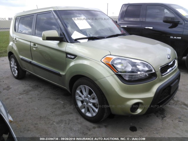 KNDJT2A52D7584531 - 2013 KIA SOUL GREEN photo 1