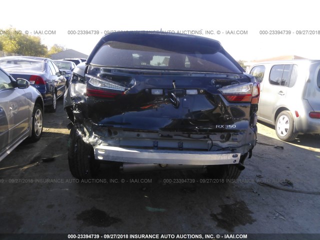 2T2BZMCA2HC068405 - 2017 LEXUS RX 350/BASE/F SPORT BLACK photo 6