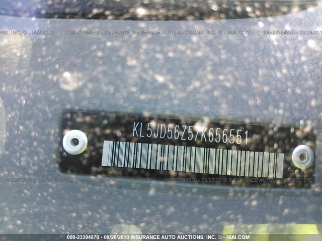 KL5JD56Z57K656551 - 2007 SUZUKI FORENZA CONVENIENCE/POPULAR BLUE photo 9