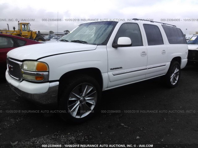 3GKEC16TX3G329748 - 2003 GMC YUKON XL C1500 WHITE photo 2