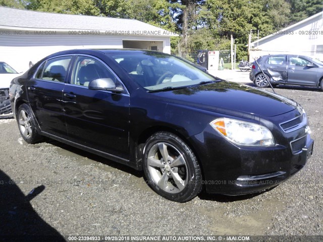 1G1ZC5E1XBF255969 - 2011 CHEVROLET MALIBU 1LT BLACK photo 1