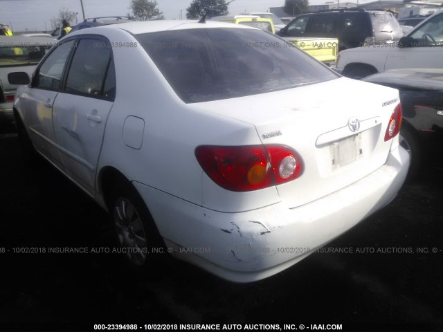 1NXBR32E43Z147858 - 2003 TOYOTA COROLLA CE/LE/S Ağ foto 3