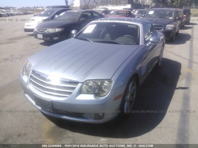 1C3AN69L34X004003 - 2004 CHRYSLER CROSSFIRE LIMITED BLUE photo 2