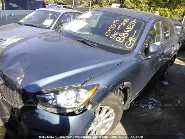 JM3KE4CY8F0442012 - 2015 MAZDA CX-5 TOURING BLUE photo 2