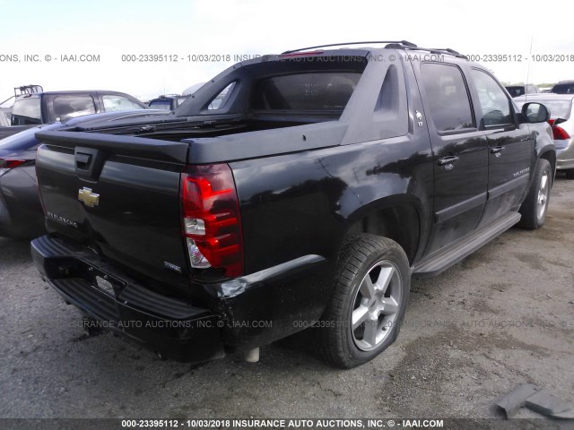 3GNEC12087G158356 - 2007 CHEVROLET AVALANCHE C1500 BLACK photo 4