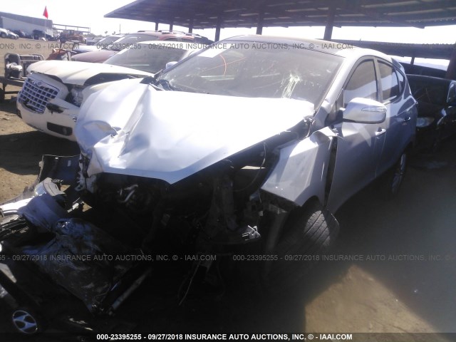 KM8JU3AC5CU419828 - 2012 HYUNDAI TUCSON GLS/LIMITED ვერცხლისფერი ფოტო 2