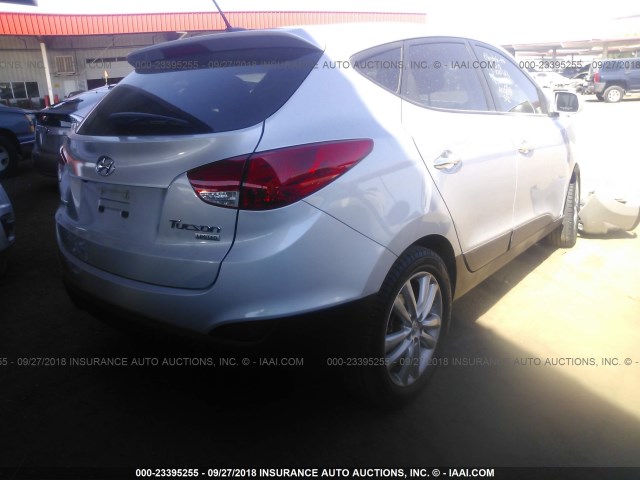 KM8JU3AC5CU419828 - 2012 HYUNDAI TUCSON GLS/LIMITED ვერცხლისფერი ფოტო 4