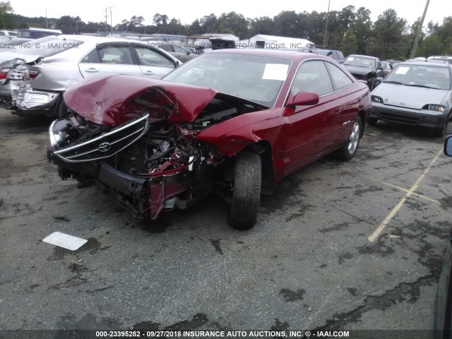 2T1CF28PX1C488860 - 2001 TOYOTA CAMRY SOLARA SE/SLE RED photo 2