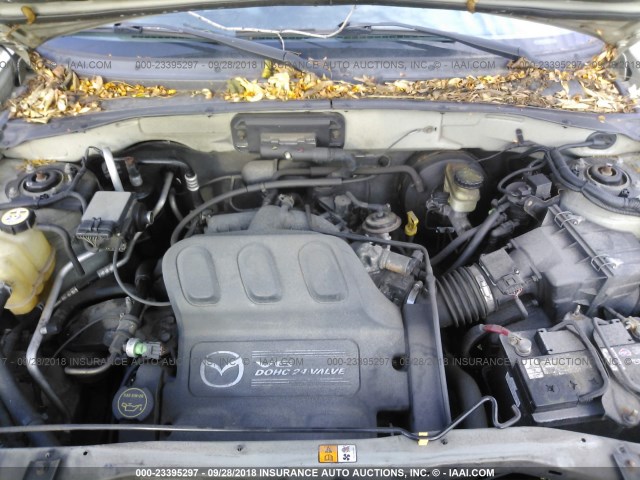 4F2CZ961X4KM17076 - 2004 MAZDA TRIBUTE ES 绿色 照片 10