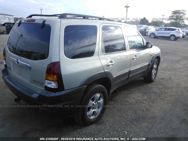 4F2CZ961X4KM17076 - 2004 MAZDA TRIBUTE ES GREEN photo 4