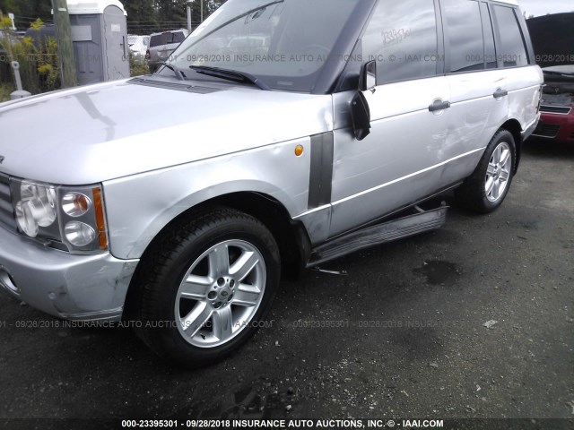 SALME11443A133331 - 2003 LAND ROVER RANGE ROVER HSE SILVER photo 6