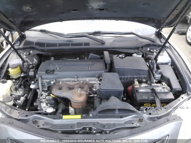 4T4BE46K38R022722 - 2008 TOYOTA CAMRY CE/LE/XLE/SE GRAY photo 10