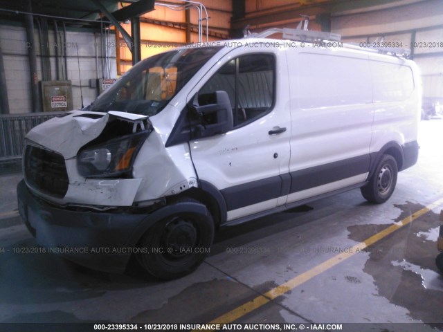 1FTYE1YM4GKB44392 - 2016 FORD TRANSIT T-150 WHITE photo 2