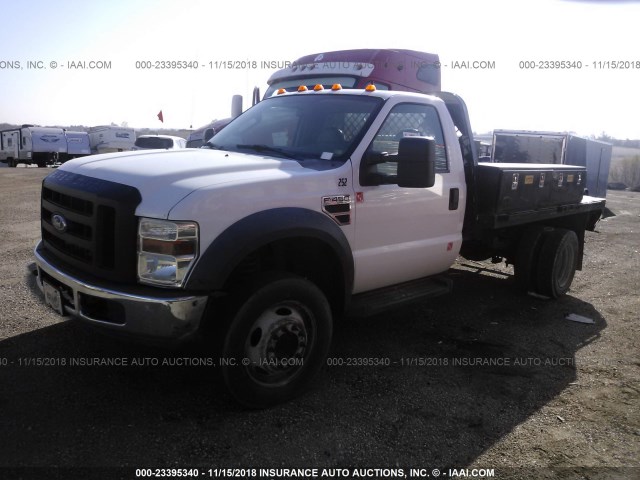 1FDXF46R78EA57610 - 2008 FORD F450 SUPER DUTY WHITE photo 2