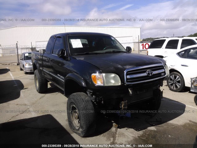 5TBBT4815YS105350 - 2000 TOYOTA TUNDRA ACCESS CAB LIMITED BLACK photo 1