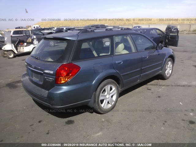 4S4BP67C964347153 - 2006 SUBARU LEGACY OUTBACK 2.5 XT LIMITED BLUE photo 4