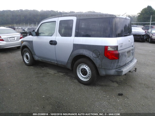 5J6YH27293L025054 - 2003 HONDA ELEMENT DX SILVER photo 3