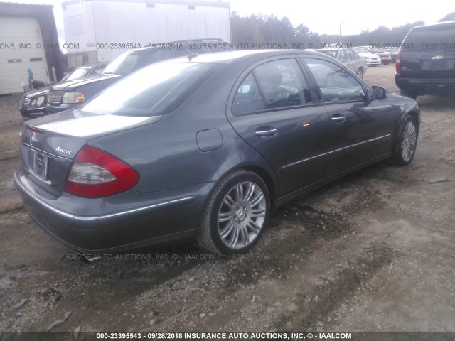 WDBUF87X57B164939 - 2007 MERCEDES-BENZ E 350 4MATIC GRAY photo 4