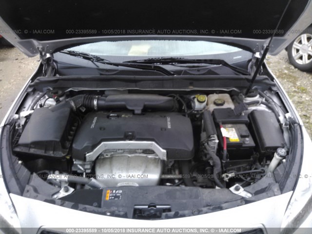 1G11C5SA3DF198860 - 2013 CHEVROLET MALIBU 1LT SILVER photo 10