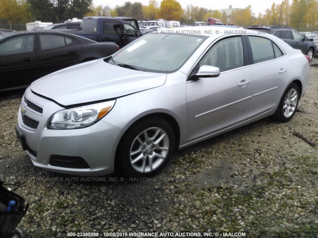 1G11C5SA3DF198860 - 2013 CHEVROLET MALIBU 1LT SILVER photo 2