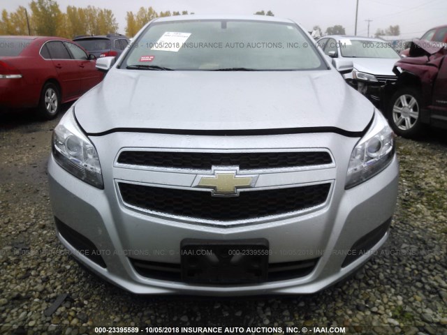 1G11C5SA3DF198860 - 2013 CHEVROLET MALIBU 1LT SILVER photo 6