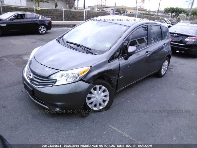 3N1CE2CP0GL392710 - 2016 NISSAN VERSA NOTE S/S PLUS/SV/SL/SR GRAY photo 2