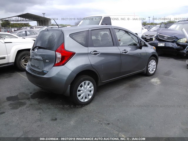 3N1CE2CP0GL392710 - 2016 NISSAN VERSA NOTE S/S PLUS/SV/SL/SR GRAY photo 4
