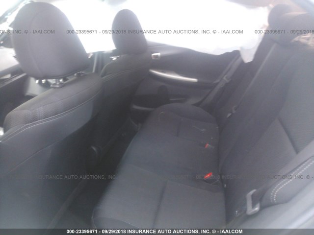 5YFBU4EE8CP073264 - 2012 TOYOTA COROLLA S/LE GRAY photo 8