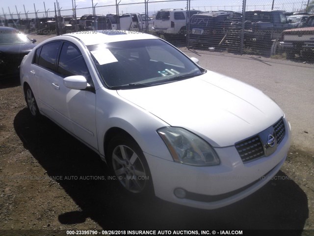 1N4BA41E14C829354 - 2004 NISSAN MAXIMA SE/SL WHITE photo 1