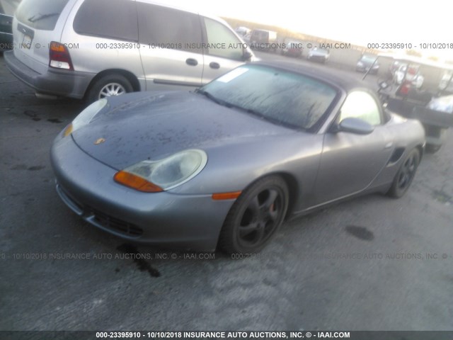 WP0CB29861U663529 - 2001 PORSCHE BOXSTER S GRAY photo 2