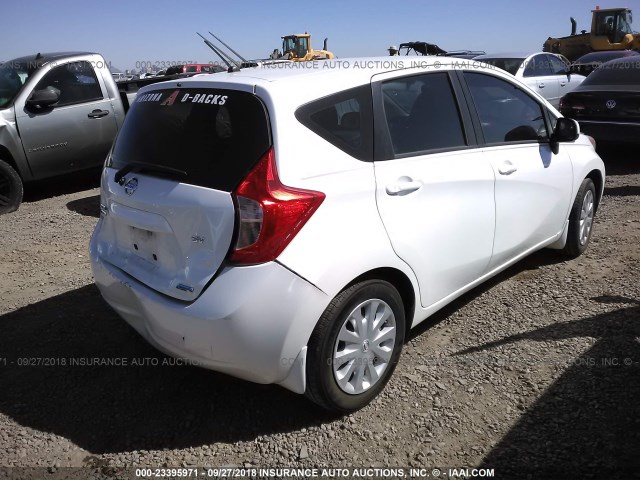 3N1CE2CP9EL388703 - 2014 NISSAN VERSA NOTE S/S PLUS/SV/SL WHITE photo 4