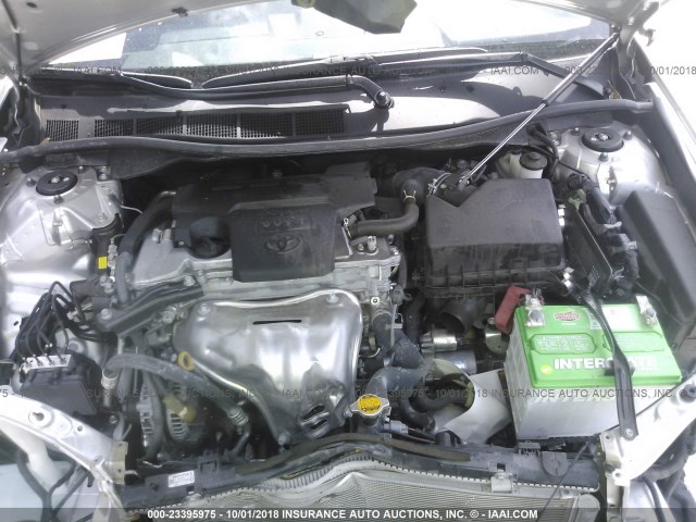 4T4BF1FK1CR249699 - 2012 TOYOTA CAMRY SE/LE/XLE 银色 照片 10