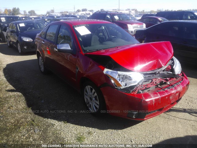 1FAHP35N78W205530 - 2008 FORD FOCUS SE/SEL/SES RED photo 1