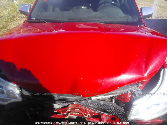1FAHP35N78W205530 - 2008 FORD FOCUS SE/SEL/SES RED photo 10