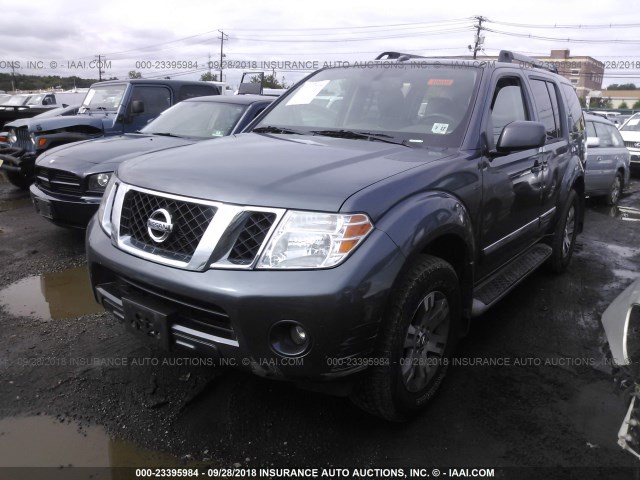 5N1AR1NB9CC629796 - 2012 NISSAN PATHFINDER S/LE/SE GRAY photo 2